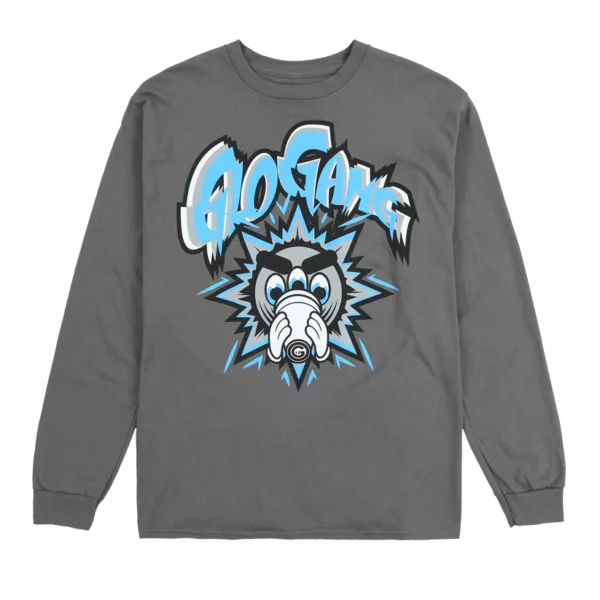 3rd Eye Glow Long Sleeve Tee (Charcoal)