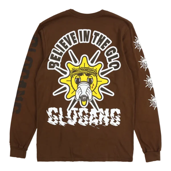 Believe in the Glo Long Sleeve Tee (Brown)