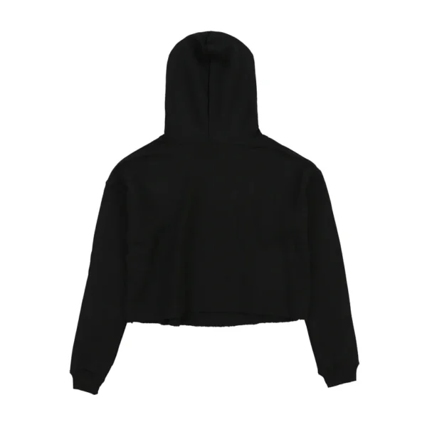 Glo Kitty Crop Hoodie (Black)