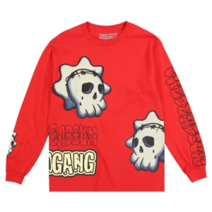 Skull Graf Love Long sleeve (Red)