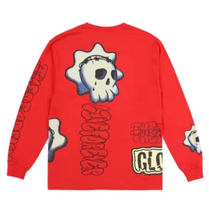 Skull Graf Love Long sleeve (Red)