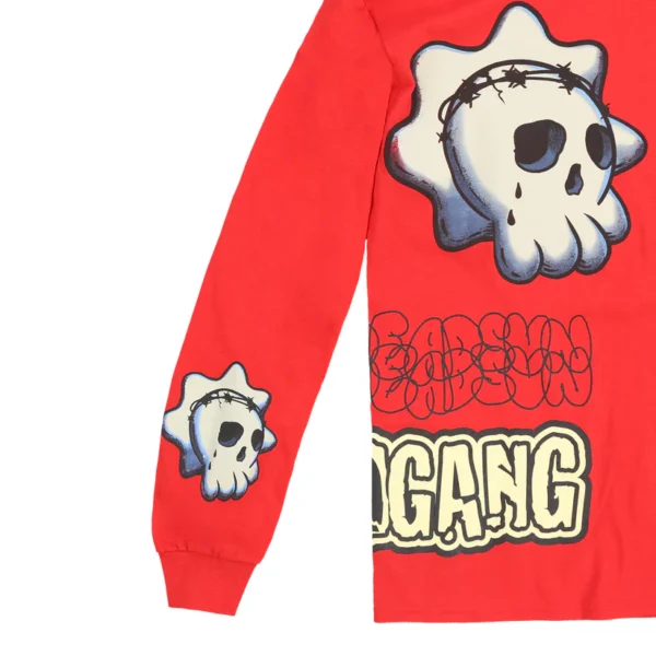 Skull Graf Love Long sleeve (Red)