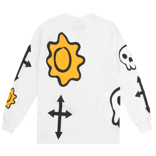 Sun and Skulls Long sleeve (White)