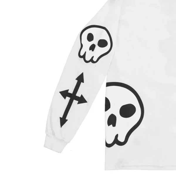 Sun and Skulls Long sleeve (White)